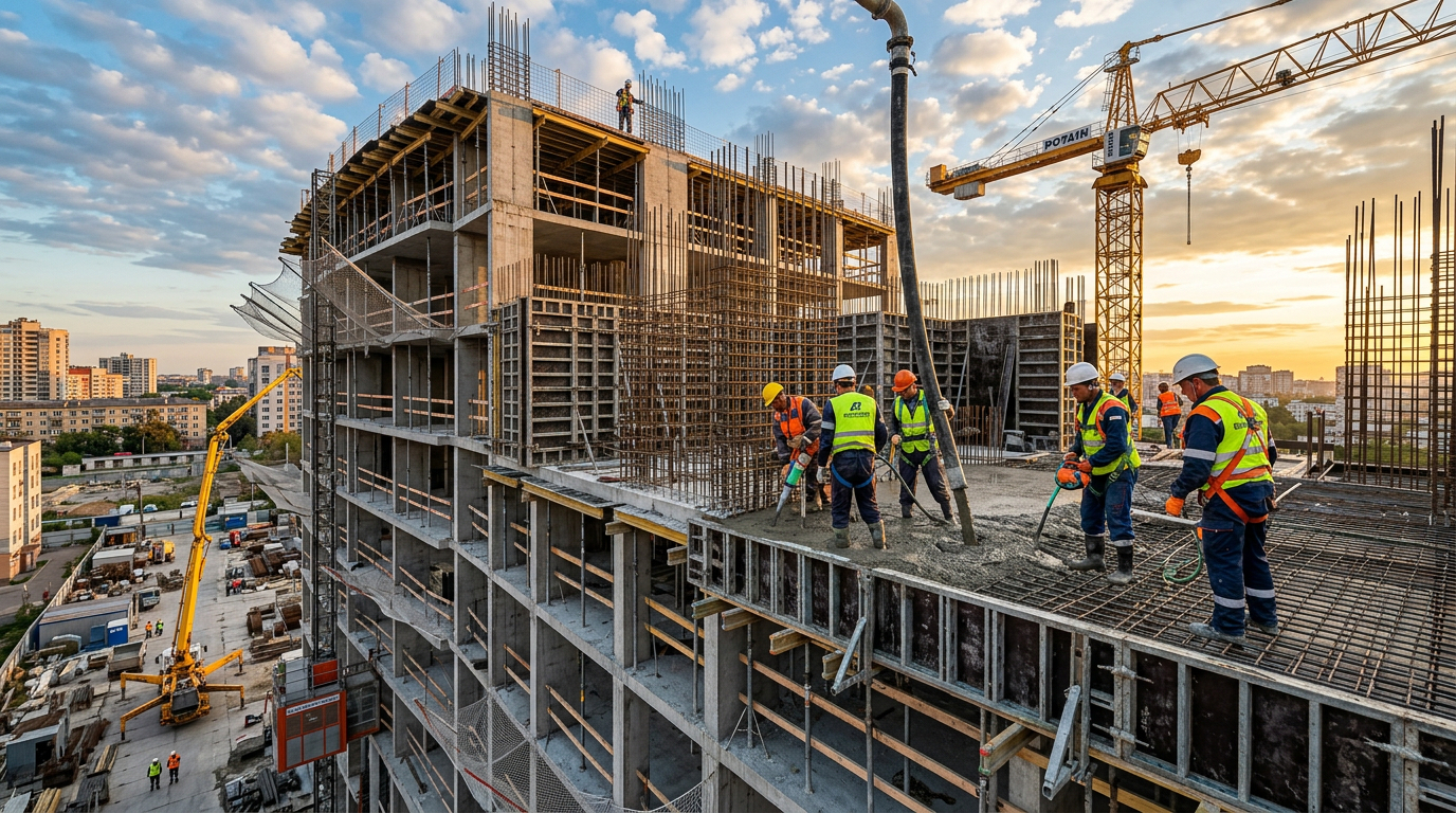 Монолитные работы ТИГРИС